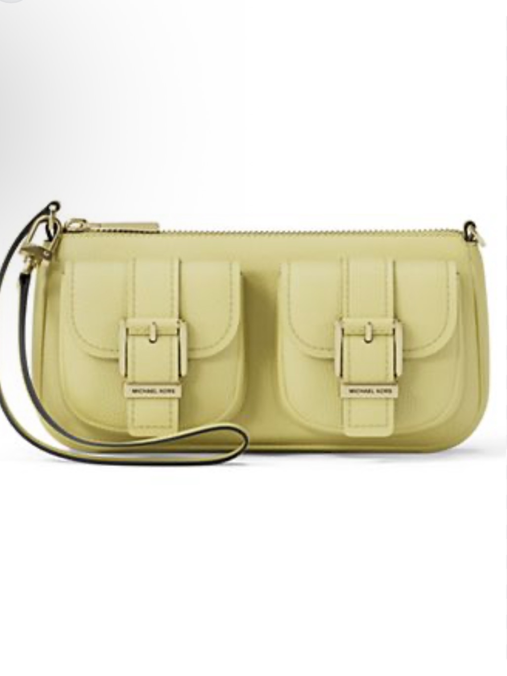 Michael Kors Yellow Zoe Mini Shoulder Leather Bag W/Gold Hardware. Nwt